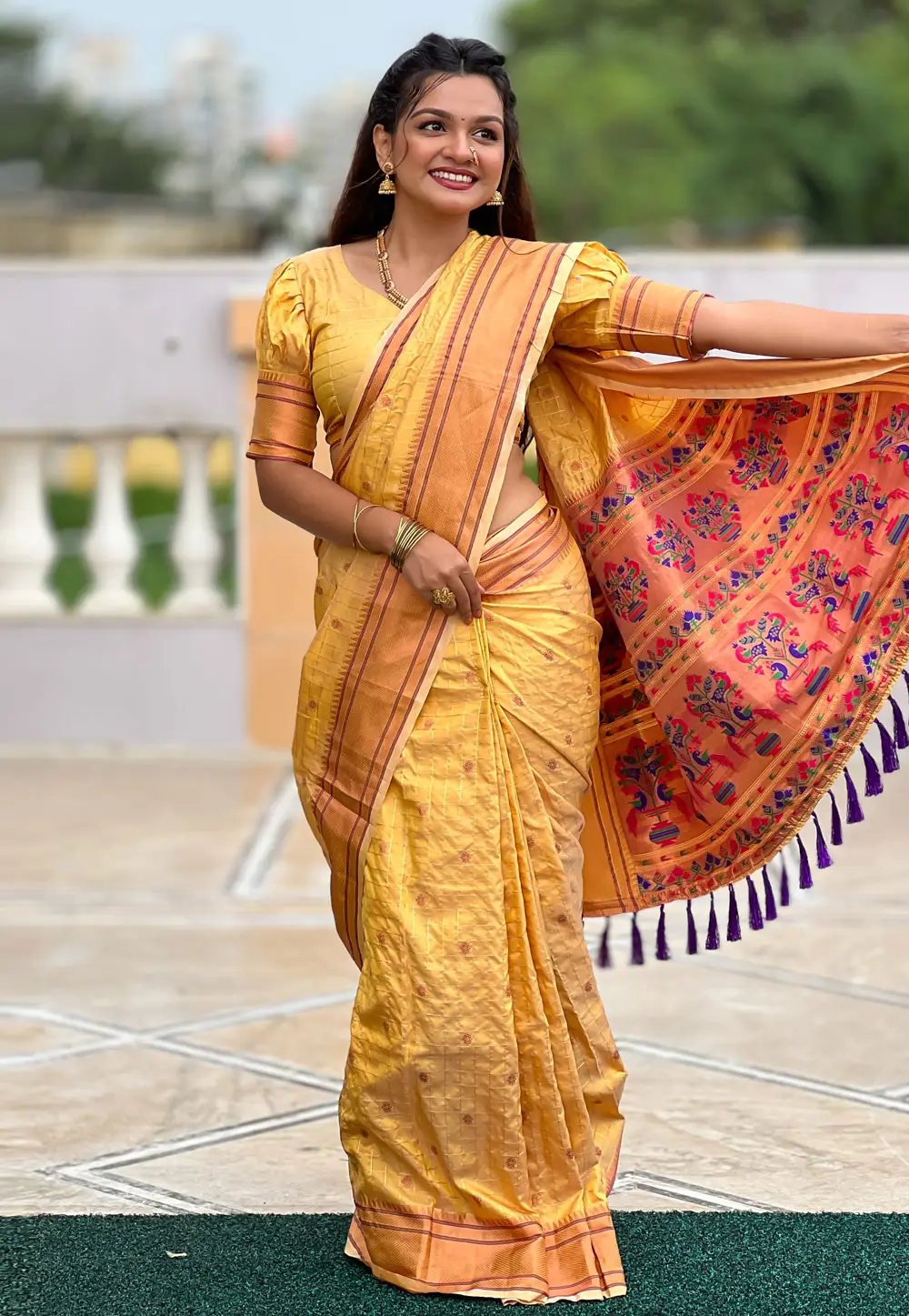 Yellow Silk Saree With Blouse 295719