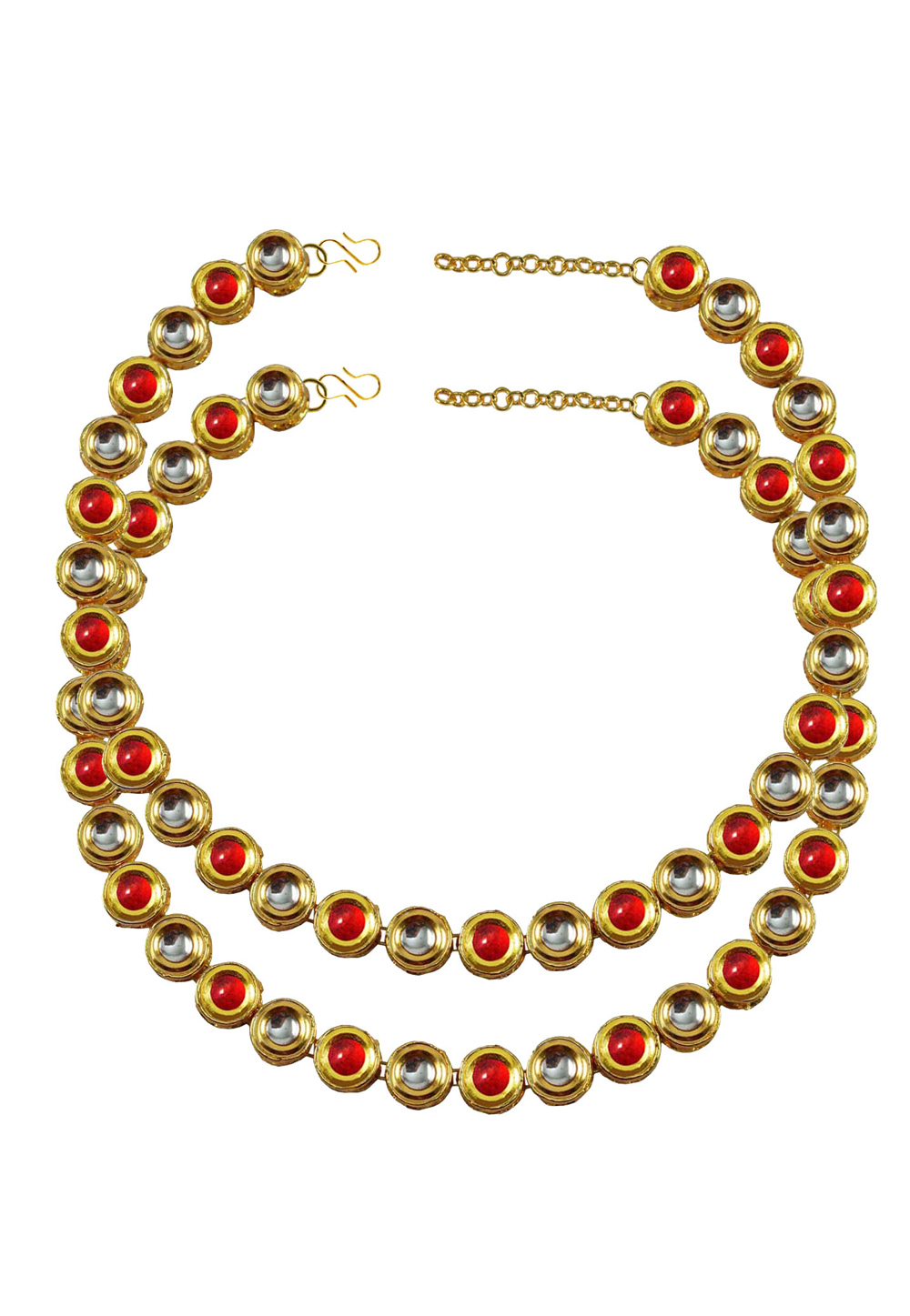 Red Brass Gold Plated Anklets 171382