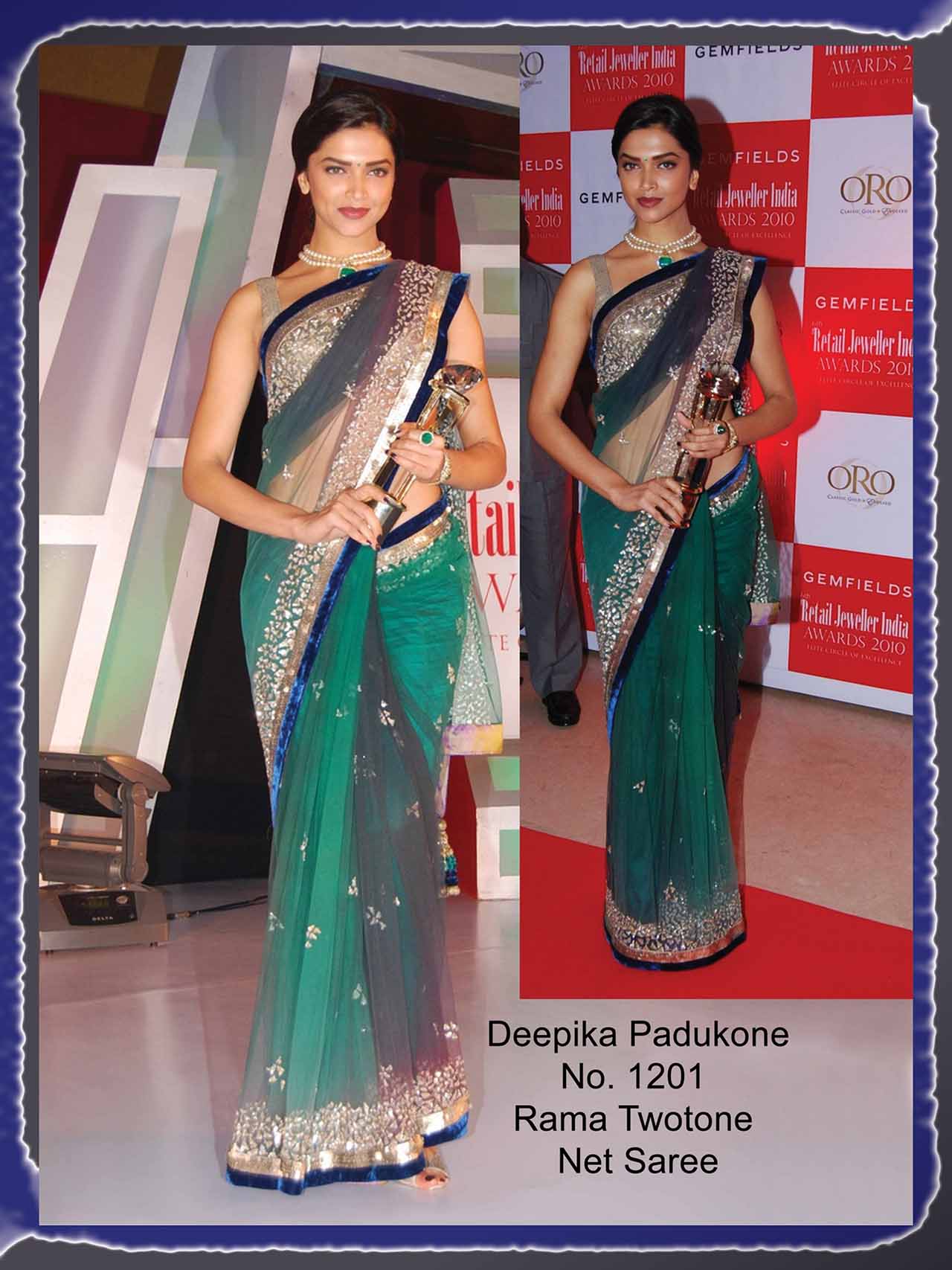 Deepika Padukon Saree at 6th Retail Jeweller Award 12298
