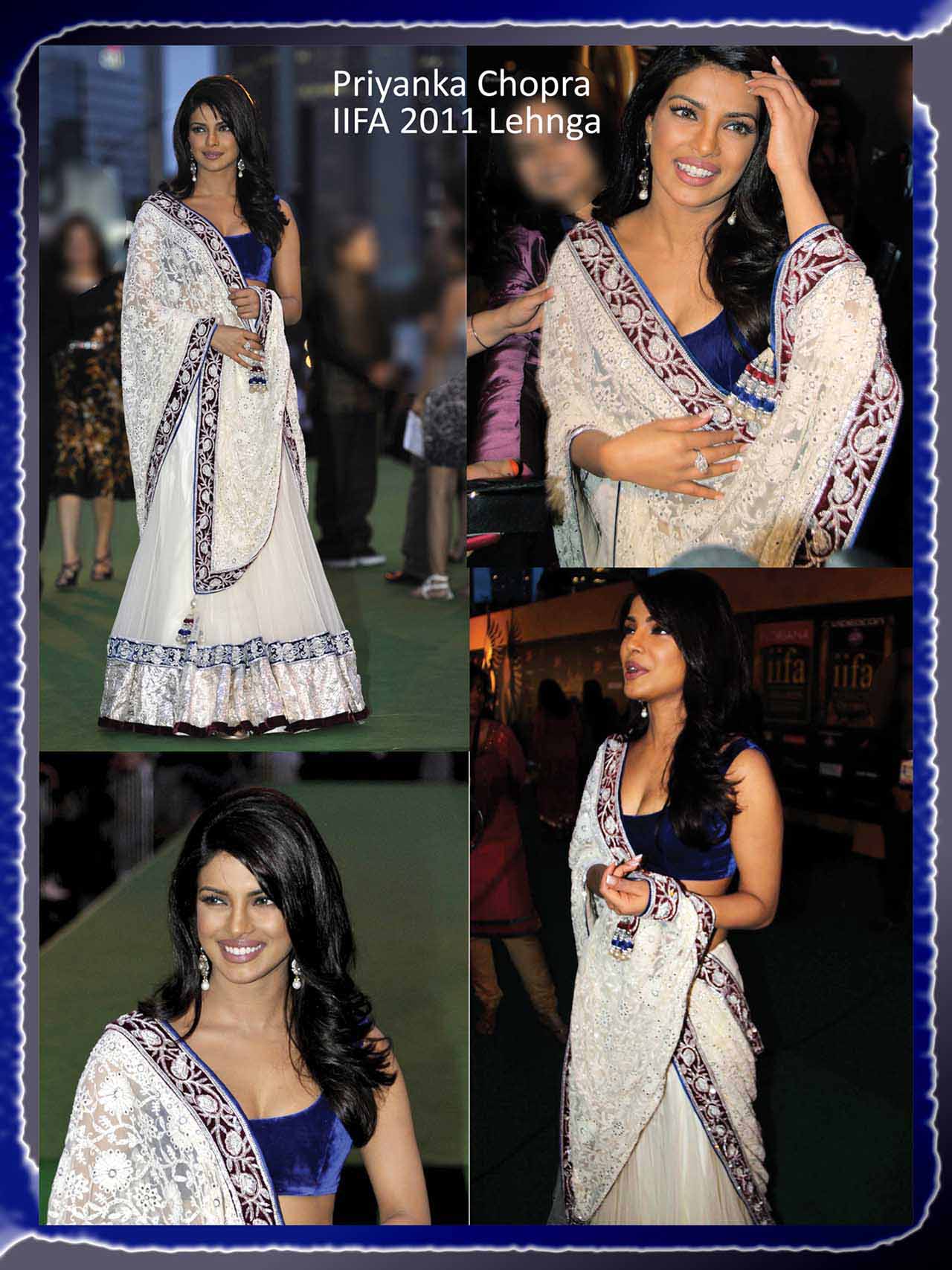 Priyanka Chopra at IIFA 2011 in White Lehenga Choli 13035
