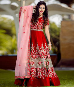 Red Salwar Suits - Buy Red Salwar Suits Online in India