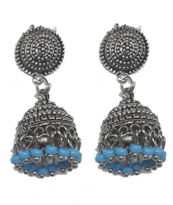 Sky blue earrings on sale online