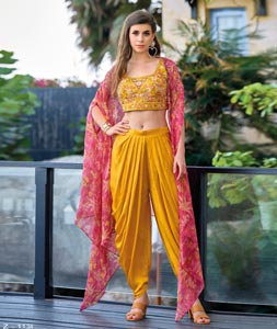 dhoti harem pants bottom rayon printed floral salwar patiala trousers high  waist low waist elasticated - TINY TOON - 3659979