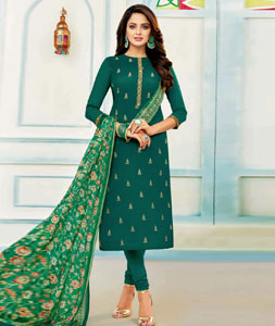 Buy Chanderi Cotton Churidar Suits Online at Indian Cloth Store
