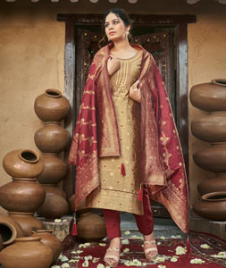 Buy Brown Pant Style Suits Online at Best Price on Indian Cloth Store.