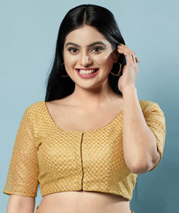 Raw Silk Saree Blouse: Buy Readymade Raw Silk Blouses Online – Kalki Fashion