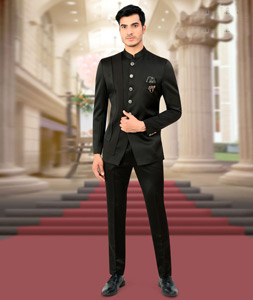 Black Designer Bandhgala Jodhpuri Suit – Rajanyas-gemektower.com.vn