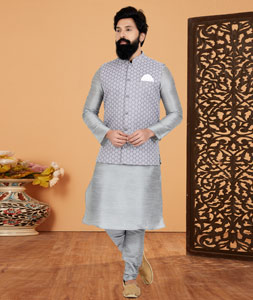 Page 7 | Size 44 Readymade Kurta Pajama With Jacket for Men Online