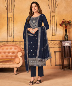 Buy Buttons Pure Silk Straight Salwar Suit Online : 257504 -