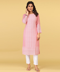 Light pink outlet kurtis