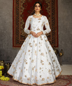 Buy Off White Gowns Online at Best Price on Indian Cloth Store