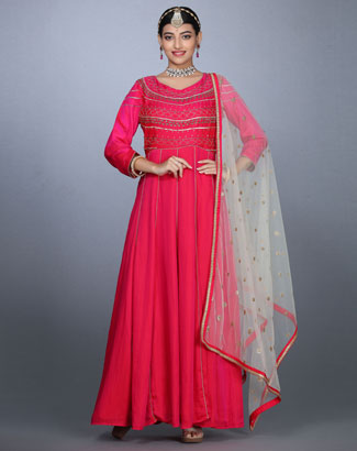 Custom Stitched Anarkali Dress