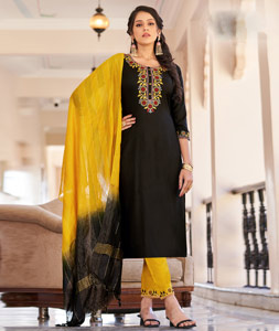 Black Salwar Kameez  Buy Latest Black Color Salwar Suit Online