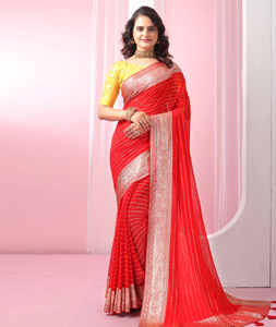 Beautiful Pure Viscose Georgette Saree – Anant Tex Exports Private