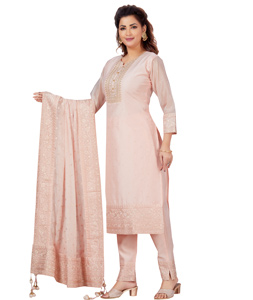Pashmina Light Pink Pastle Shade Narrow Pant Style Salwar Suit at Rs  798/piece in Mumbai