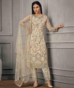 Buy Straight Cut Salwar Suits With Pants Online at
