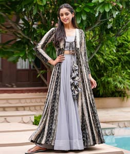 Indowestern Lehengas – Shop Indowestern Lehengas Online at Best Prices:  IndianClothStore.com