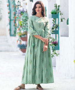 Buy Aarika Girls Sea Green Color Frock Online at Best Prices in India   JioMart