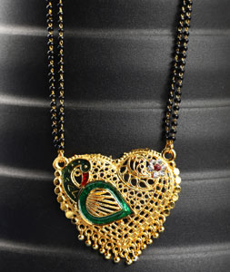 Green Alloy Mangalsutra 227455