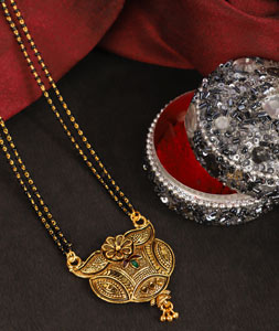 Black Alloy Mangalsutra 227457