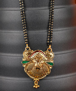 Green Alloy Mangalsutra 227460