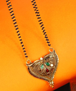 Green Alloy Mangalsutra 227462