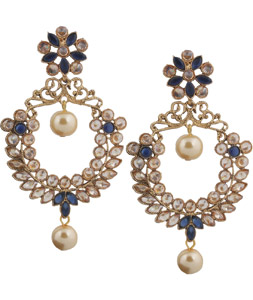 Blue Brass Earrings 151145