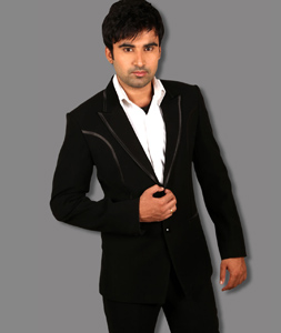 Black Satin Tuxedos Suit 128041