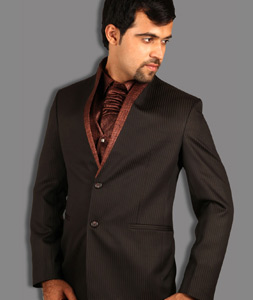 Black Satin Tuxedos Suit 128046