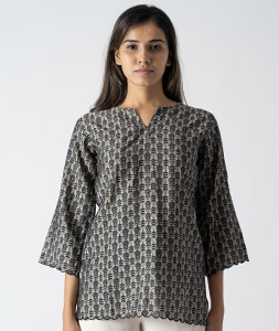 Black Cotton Top 313270