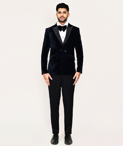 Black Polyester Tuxedos Suit 306113