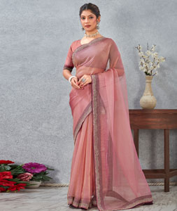 Pink Silk Saree With Blouse 318651