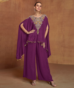 Purple Silk Kaftan 318525