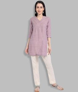 Purple Short Kurti for Women